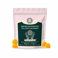 Gummies Probiotiques Équilibre Féminin avec Bacillus Coagulans 1 Milliard UFC Saveur Ananas Vitamine C 60 Comprimés Complément Alimentaire
