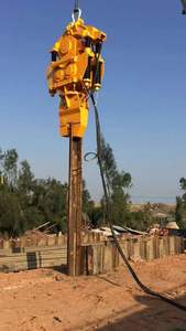 Valla de carretera hidráulica O Shape <span class=keywords><strong>Post</strong></span> <span class=keywords><strong>Driver</strong></span> Ramming Machine Excavadora Pila Driving Vibro Hammer - Product Image 4