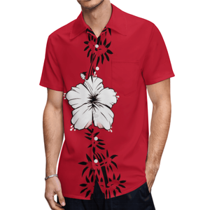Bán buôn OEM biểu tượng tùy chỉnh tapa micronesia nút áo sơ mi Polynesian tonga Tribal bãi biển Áo sơ mi cho nam giới Aloha chemisepourhomme - Product Image 3