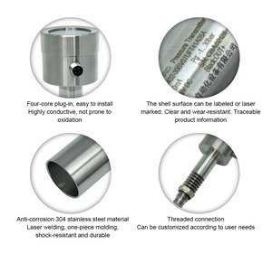 Tất cả các cấu trúc thép không gỉ hiển thị kỹ thuật số 4-20mA nhiệt độ cao chống cháy nổ vệ sinh máy phát áp lực - Product Image 2