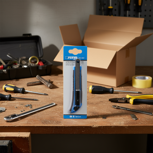 Cuchillo Multiusos Fervi con Hoja de Acero Inoxidable, Diseño Deslizante, Grado DIY, Hoja de Repuesto Incluida - Product Image 3