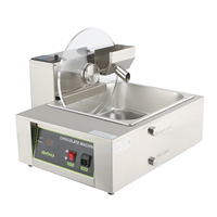 Commerciële elektrische chocolade temperer, 110V/220V, met wielen, chocolademenger en smelter