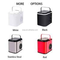 AOJA Machine à glaçons pour comptoir 8 glaçons prêts en 8 minutes 26lbs Ice 24Hrs avec fonction autonettoyante Cuillère et panier