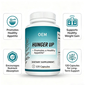 <span class=keywords><strong>Nutri</strong></span> Hunger Up 120 Capsule OEM Integratore che Favorisce un Appetito Sano, Formula di Supporto per la Gestione del Benessere Dietetico - Product Image 3