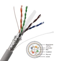 "Cat6 LAN jaringan Ethernet Cable-305m PVC LSZH 23AWG 1000MHz SFTP kecepatan Cat6A-Fast"