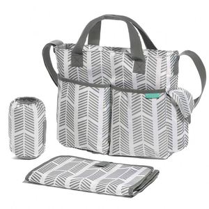 Organisateur de poussette fonctionnel certifié BSCI avec sangle réglable, sac à couches élégant, sac de transport pour tire-lait, huit compartiments - Product Image 1