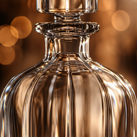 Decantador de whisky de cristal de base pesada de 1000ml, botella de licor de cristal, jarra de bar con tapón hermético