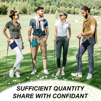 VENTE FLASH Pochette de golf personnalisée avec logo en nylon 360 °   Sac à accessoires de golf avec crochet rotatif pour pochette cadeau promotionnelle