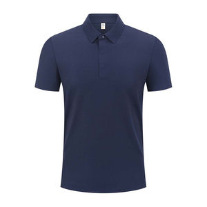 เสื้อโปโลไนลอนผู้ชาย สีพื้น สำหรับทำงานหรือใส่ทั่วไป สีเทา สีฟ้าอ่อน สีกรมท่า สีดำ สีขาว สีเขียวอ่อน แขนสั้น แบบยูนิฟอร์ม - Product Image 3