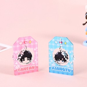 Wholesale Custom Acrylic <b>Keychain</b> Pendants Double-Sided Cartoon DIY Cute Decoration Perfect for Fan Support Gifts - Product Image 1