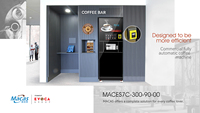 MACAS mesin kopi penjual otomatis layar sentuh kelas komersial 9 Bar tekanan saringan jaring ultra-halus Plug-And-Play hemat energi