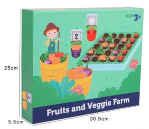 Jeu de plantation de légumes Montessori, marché de la ferme, tri des couleurs, jouet en bois écologique pour enfants de 2 à 4 ans et de 5 à 7 ans - Product Image 6