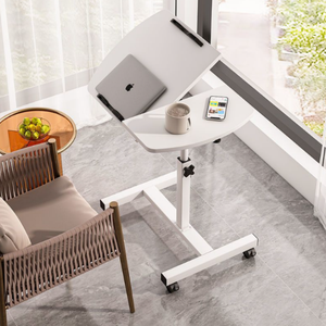 Table de travail et <span class=keywords><strong>d</strong></span>'étude mobile pour chevet, extensible, réglable en hauteur manuellement par manivelle, écologique, durable, pour lit, canapé et ordinateur portable - Product Image 5