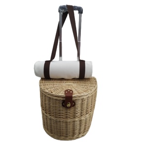 Cesta de pícnic de mimbre, práctica y sencilla, con barra de empuje, para <span class=keywords><strong>2</strong></span> <span class=keywords><strong>personas</strong></span> - Product Image 4