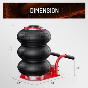High Quality 3-Bag Portable Steel <strong>Car</strong> <strong>Jack</strong> 3 Ton Air <strong>Jack</strong> with Quick Lifting Tool <strong>Pneumatic</strong> <strong>Jack</strong> From Factory - Product Image 2