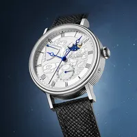 Seagull Moon Phase Watch Nuages de bon augure Édition spéciale Montre mécanique automatique pour hommes Montre de luxe 41mm pour hommes 6199
