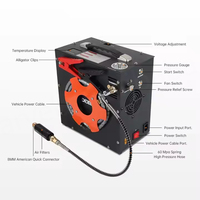 Compresseur d'air portable DIDEEP modèle A1 double usage 12V/110V/220V pour voiture, en acier inoxydable et alliage d'aluminium, 4500 PSI, équipement de plongée