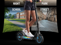 Trottinette électrique puissante avec pneus alvéolés de 10 pouces, frein à tambour, 36V 15AH, livraison rapide depuis l'entrepôt
