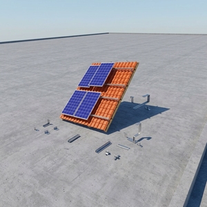 Support de montage solaire en aluminium, structure photovoltaïque réglable pour système de toiture et de sol - Product Image 4