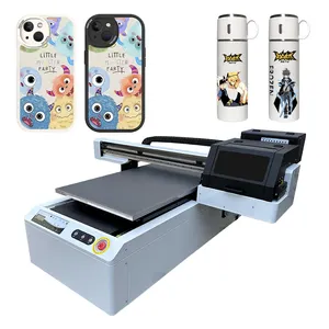 JESI Printer stiker Transfer DTF UV AB mesin cetak langsung Film PET dengan Printer Flatbed DTF UV