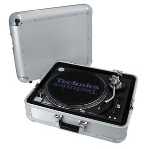 Étui de transport pour <span class=keywords><strong>platine</strong></span> <span class=keywords><strong>vinyle</strong></span> <span class=keywords><strong>Flight</strong></span> Sl 12 XT Noir Argent pour Technics SL1200 1210 Étui de transport en aluminium - Product Image 5