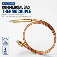 Sonde thermocouple universelle de 600 mm pour barbecue, foyer, chauffage - Laiton