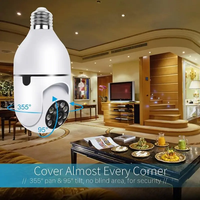Caméra IP Wi-Fi panoramique 360° E27 Full HD 720p avec support de lampe et fonction PTZ, idéale pour la vidéosurveillance en gros à prix abordable