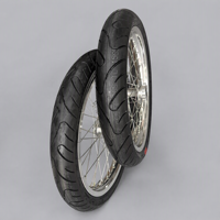 Ensemble de pneus de route Supermoto 17 pouces avec finition chrome argenté 70/90-17 et 90/80-17 pour Surron Light Bee X Motocross