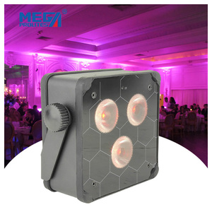 Télécommande portable alimenté 3*18W RGBWA UV LED Uplight batterie sans fil PAR lumières de scène pour les événements de fête de mariage - Product Image 1