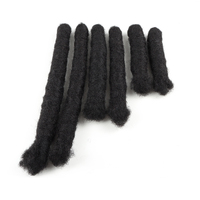 AHVAST Mèches de cheveux humains afro de 4 cm, Locs, Dreads et Extensions de mèches en cheveux humains, Dreadlocks en cheveux humains de 1 cm, Personnalisation de marque privée
