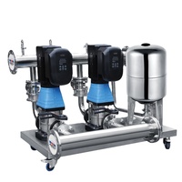 Ensemble de surpresseur d'eau à haute pression pompe verticale à fréquence intelligente équipement de Machine de pompage d'eau en acier inoxydable