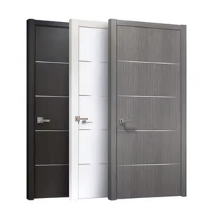 Puertas de Dormitorio de Madera Compuesta de Diseño Posmoderno, Sin Pintura, para Uso en Hoteles y Apartamentos, Suministro Directo de Fábrica, Medio Oriente - Product Image 1