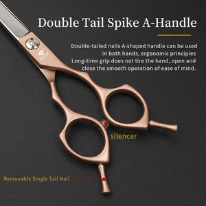 6.5 אינץ' נירוסטה מספריים מעצב שיער לחיות מחמד מספריים מקצועיות לטיפוח חיות מחמד סט מספריים מעוקלים טיפוח חיות מחמד - Product Image 5