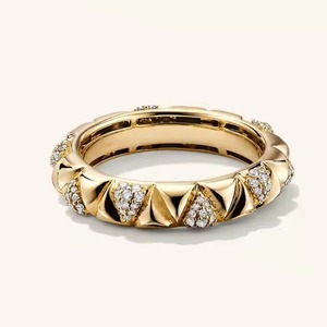 Certified VVS Handmade Solid 14k 18k Gold Diamond Engagement <b>Ring</b> for Women Stainless Steel Jewelry - Product Image 2