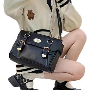 Sac à bandoulière vintage pour femme, nouveau sac messager, sac à main pour étudiant, sac à main japonais pour les trajets quotidiens, sac à bandoulière en polyester - Product Image 1