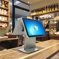 Terminal de point de vente Android/Windows 15,6 pouces avec écran tactile tout-en-un, tablette de restaurant avec imprimante 80 mm, modèle S15, garantie 1 an