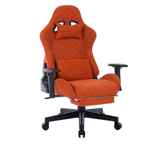 Colombia mejor negro Faux Suede 3D masaje hogar Oficina escritorio sillas carreras reclinable Gaming <span class=keywords><strong>Silla</strong></span> Para <span class=keywords><strong>Gamer</strong></span> Con Reposapies - Product Image 6