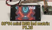 Layar LED Matriks P1.25 Mini Kustom Warna-Warni untuk Poster Digital & Toko Ritel dengan Dukungan Animasi/Grafik