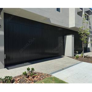 ประตูโรงรถแบบยุโรปหรูหรา ดีไซน์ไฮพอยน์  แบบแยกส่วน  โครงอะลูมิเนียม  แบบเรียบ  ประตูโรงรถคู่ สำหรับบ้านพักตากอากาศ - Product Image 4