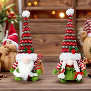 Nordic Style <b>Handmade</b> Felt Christmas Decoration Set Santa Claus Backbag Faceless <b>Doll</b> Forest Rudolph Figurine 30cm Tree - Product Image 2