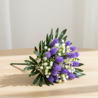 Promo Panas Bunga Artificial Bentuk Kipas 44cm Premium Ungu Lavender untuk Dekorasi Pernikahan, Rumah & Hotel