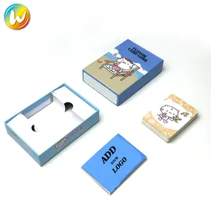 Penjualan grosir kartu kustom permainan dek kartu positif anak-anak kartu afirmasi Kesehatan Mental