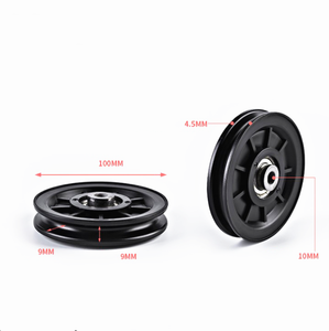 ราคาโรงงาน115มิลลิเมตรฟิตเนสกีฬาส่วนสายเชือกลวดล้อไนลอนพลาสติกไนล่อนยิมรอก - Product Image 2