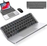 Clavier Bluetooth pliable compact et portable avec pavé tactile pour tablette One Plus Pad 3 Samsung A7