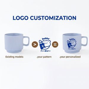 Best Sale Personalized Ceramic Coffee Mugs Custom Logo Stackable Coffee Cups for Wedding Party Birthday Business Promotion Gifts - Product Image 6