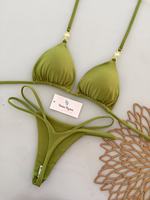 Mini string brésilien, bikini triangle, maillot de bain deux pièces, personnalisation sur mesure de maillots de bain
