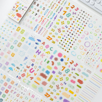 Carnet d'autocollants en spirale Mr. Paper, style minimaliste, pour journal, scrapbooking et décoration de fond