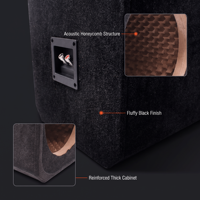 Boîtier de subwoofer vide en bois de 8/10/12 pouces, caisson de basses audio personnalisé pour la mise à niveau du système sonore du véhicule