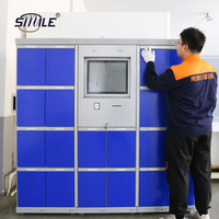 CHNSMILE Boîte aux Lettres Personnalisée en Métal pour Extérieur, Smart Sécurisée, Pratique, Colis avec Lumières, avec Système de Casier Casier Intelligent