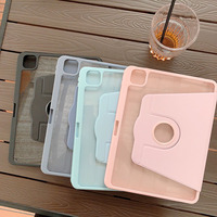 Étui transparent en cuir TPU acrylique de luxe pour Ipad 10.9 support caché résistant à l'usure anti-chute avec fente pour stylo